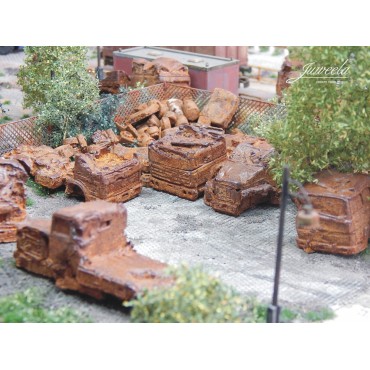 Juweela Scrap Trucks BRD Rusty - 3 pieces